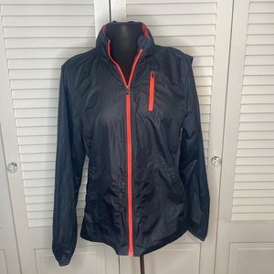 Danskin Now Gray and Pink Athletic Jacket Size L (12/14)